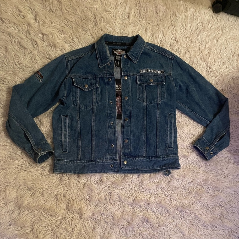 2008 105th anniversary Harley Davidson Denim jacket